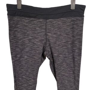 Women's Grey and Black Costco Spandex Capri